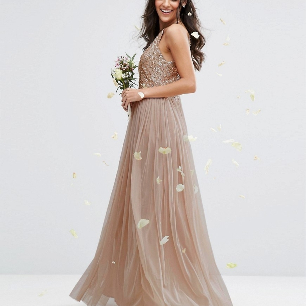 Asos Maya Sequin & Tulle Bridesmaid Dress